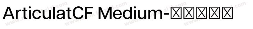 ArticulatCF Medium字体转换